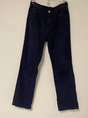 Prada Men's Black Corduroy Straight-Leg Pants